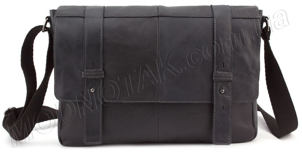 Стильная сумка-мессенджер черного цвета KLEVENT (11533)