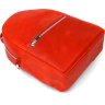 Компактный женский рюкзак красного цвета из натуральной кожи Shvigel (16312) - 3