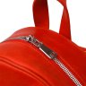 Компактный женский рюкзак красного цвета из натуральной кожи Shvigel (16312) - 6