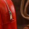 Компактный женский рюкзак красного цвета из натуральной кожи Shvigel (16312) - 9