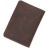 Коричнева шкіряна обкладинка для ID-паспорта і водійських прав ST Leather (17773) - 3