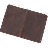 Коричнева шкіряна обкладинка для ID-паспорта і водійських прав ST Leather (17773) - 4