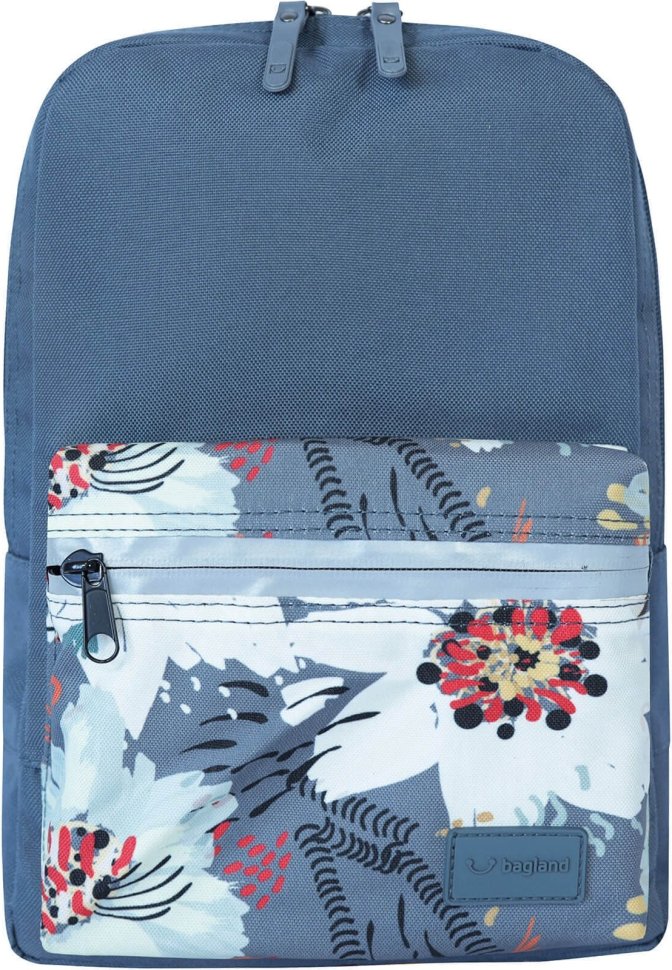 Текстильний рюкзак для міста в сірому кольорі з принтом Bagland (55737)
