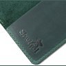 Добротна обкладинка для паспорта з натуральної шкіри зеленого кольору SHVIGEL (2416134) - 5