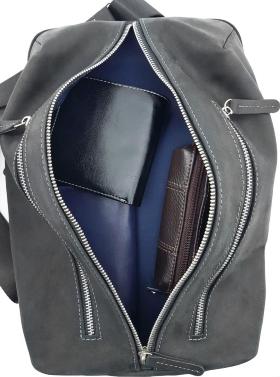 Оригінальний чоловічий рюкзак з вінтажній шкіри через одне плече VATTO (11978) - 2