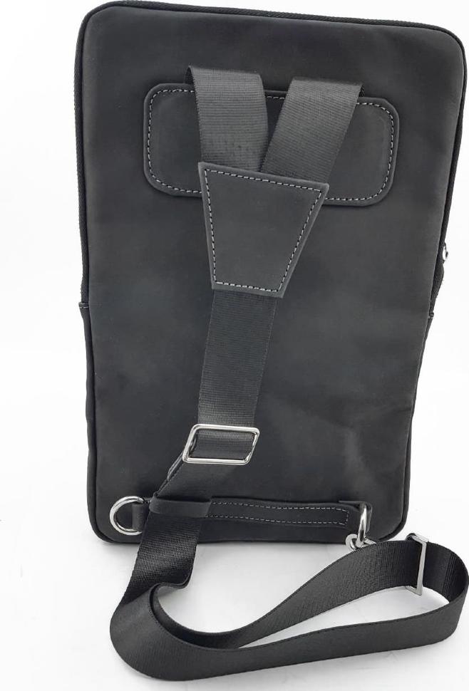 Оригінальний чоловічий рюкзак з вінтажній шкіри через одне плече VATTO (11978)