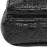 Мужская черная сумка слинг с фактурой под крокодила Borsa Leather (19327) - 6