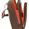 Шкіряний чоловічий рюкзак коричневого кольору VATTO (12078) - 5