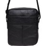 Мужская кожаная сумка-планшет черного окраса на молниевой застежке Borsa Leather (21327) - 4