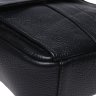 Чоловіча шкіряна сумка-планшет чорного забарвлення на блискавковій застібці Borsa Leather (21327) - 6
