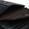 Чоловіча шкіряна сумка-планшет чорного забарвлення на блискавковій застібці Borsa Leather (21327) - 7
