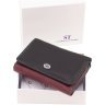 Різнобарвний жіночий гаманець із натуральної шкіри компактного розміру ST Leather 1767237 - 9