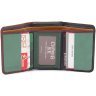 Різнобарвний жіночий гаманець із натуральної шкіри компактного розміру ST Leather 1767237 - 2
