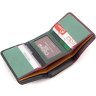 Різнобарвний жіночий гаманець із натуральної шкіри компактного розміру ST Leather 1767237 - 7