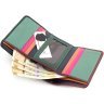 Різнобарвний жіночий гаманець із натуральної шкіри компактного розміру ST Leather 1767237 - 8