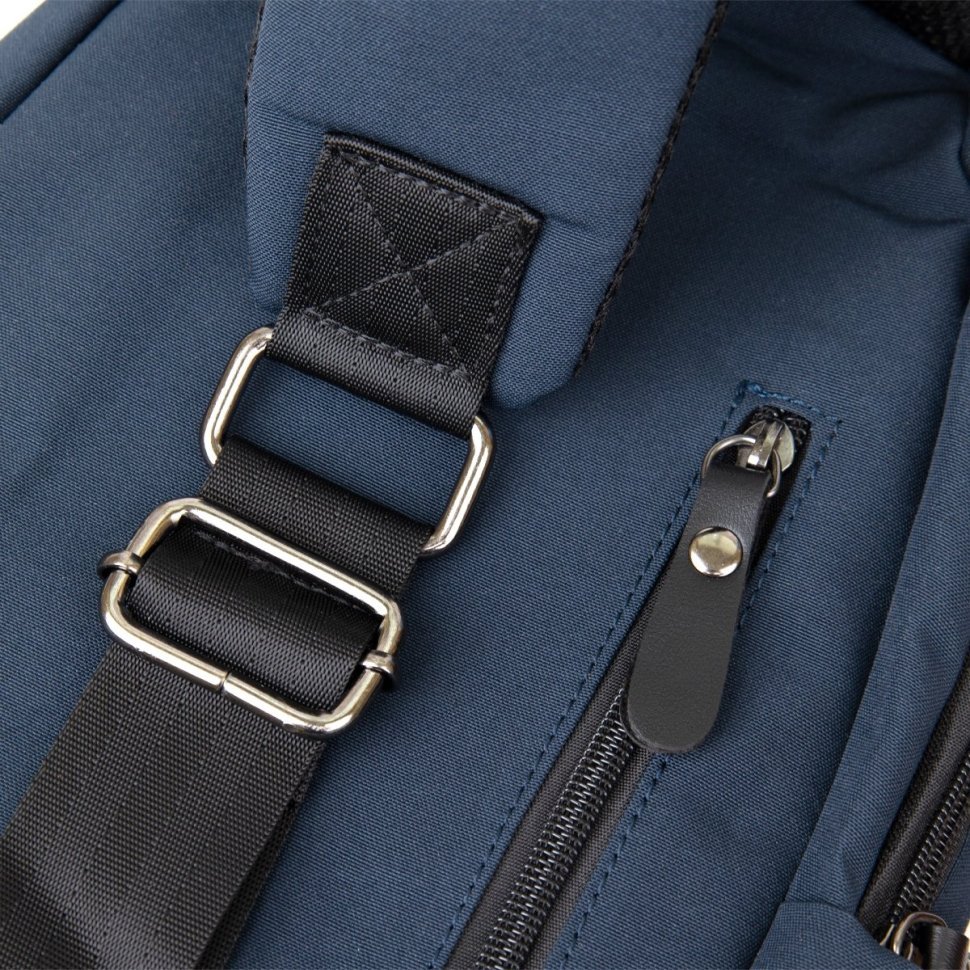 Чоловіча нейлонова сумка-слінг через плече синього кольору Vintage (20633)