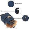 Мужская нейлоновая сумка-слинг через плечо синего цвета Vintage (20633)  - 12