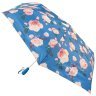 Зонт женский Fulton Open & Close Superslim-2 L711 Golden Celebration  (автомат, складной, с принтом цветов) modnotak фото - 1
