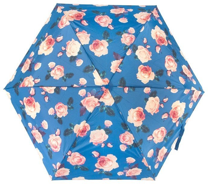 Зонт женский Fulton Open & Close Superslim-2 L711 Golden Celebration  (автомат, складной, с принтом цветов) modnotak фото №2