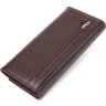 Великий жіночий гаманець із натуральної шкіри коричневого кольору з клапаном CANPELLINI (2421629) - 2