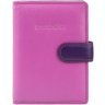 Рожево-фіолетова обкладинка для паспорта з натуральної шкіри на кнопці Visconti Sumba 68837 - 1