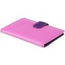 Розово-фиолетовая обложка для паспорта из натуральной кожи на кнопке Visconti Sumba 68837 - 3