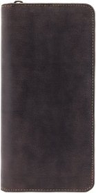 Дорожный кошелек из винтажной кожи коричневого цвета с ремешком на запястье Visconti Wing 68937