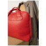Женская кожаная деловая сумка красного цвета BlankNote Attache Briefcase 78937 - 3