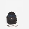 Темно-синя жіноча міні-сумка на плече із натуральної шкіри флотар BlankNote Kroha 79037 - 2