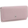 Темно-рожевий жіночий гаманець зі шкіри флотар під багато купюр ST Leather (15404) - 1