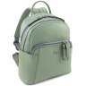 Средний женский рюкзак  из фактурной кожи оливкового цвета KARYA 69737 - 1