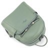 Средний женский рюкзак  из фактурной кожи оливкового цвета KARYA 69737 - 4