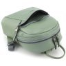 Средний женский рюкзак  из фактурной кожи оливкового цвета KARYA 69737 - 7