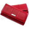 Красный кожаный кошелек среднего размера KARYA (1050-46) - 1