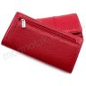 Красный кожаный кошелек среднего размера KARYA (1050-46) - 3