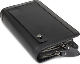 Клатч-барсетка из натуральной кожи на два отделения VINTAGE STYLE (14657)