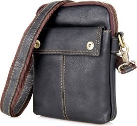 Стильная повседневная сумка планшет из фактурной кожи VINTAGE STYLE (14408)