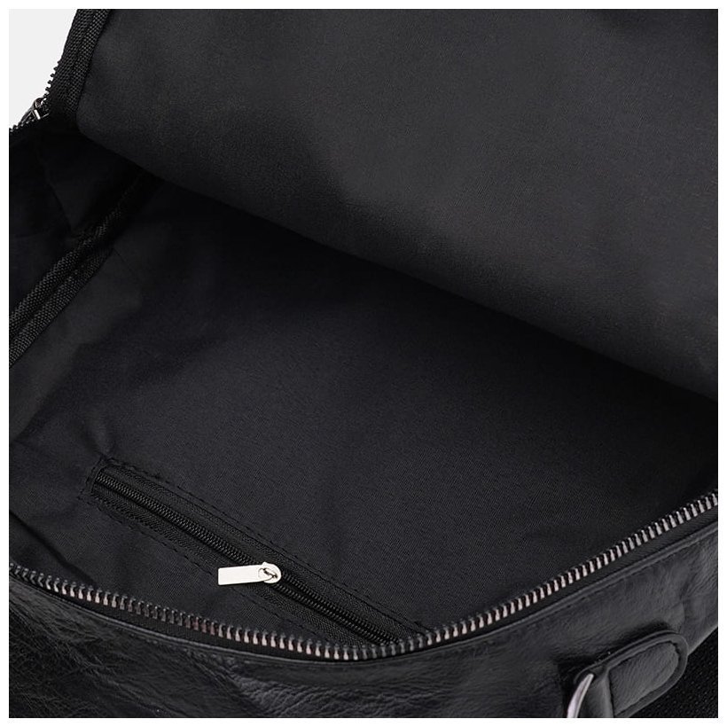 Черный женский рюкзак-сумка из экокожи на молнии Monsen 71838