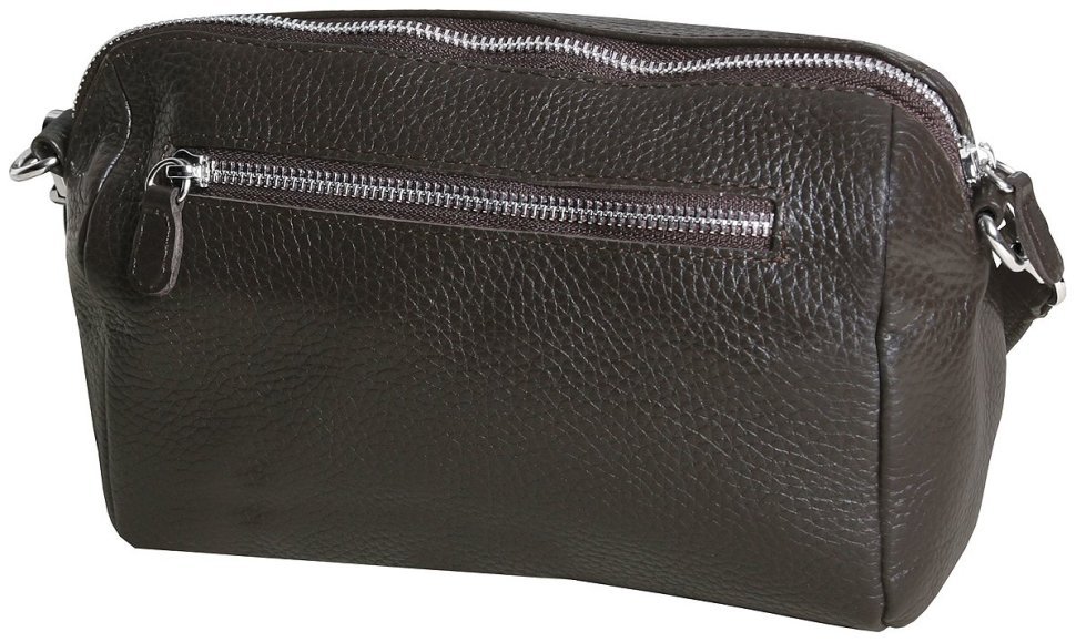 Женская сумка кросс боди из фактурной кожи коричневого цвета Vip Collection 102338 фото №2 Женская сумка кросс боди из фактурной кожи коричневого цвета Vip Collection 102338 modnotak фото №2