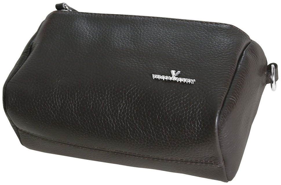 Женская сумка кросс боди из фактурной кожи коричневого цвета Vip Collection 102338 фото №4 Женская сумка кросс боди из фактурной кожи коричневого цвета Vip Collection 102338 modnotak фото №4