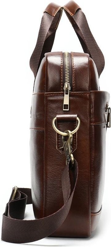 Мужская деловая кожаная сумка под ноутбук и документы А4 VINTAGE STYLE (14837) modnotak фото №2