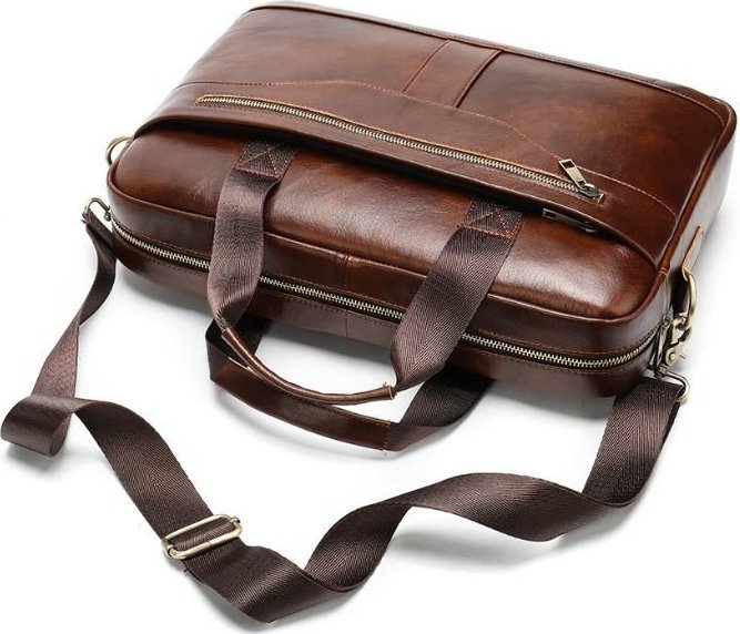 Мужская деловая кожаная сумка под ноутбук и документы А4 VINTAGE STYLE (14837) modnotak фото №10