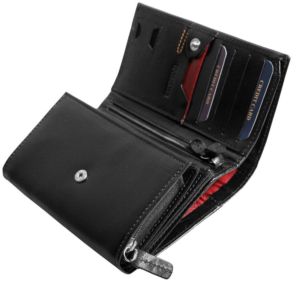 Шкіряний жіночий гаманець London з кнопкою Vip Collection 102538 modnotak фото №4