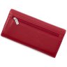 Красный кожаный кошелек с большим количеством отделений KARYA (1071-46) - 3