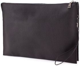 Шкіряна папка для документів чорного кольору Leather Collection (10077)