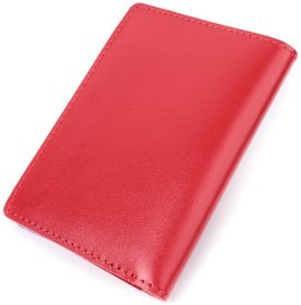 Шкіряна обкладинка для автодокументів Shvigel 16161 Червона