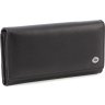 Вместительный женский кошелек из черной кожи под много купюр и карт ST Leather (21536) - 1