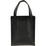 Черная сумка шоппер из натуральной кожи на молнии BlankNote Бэтси (12637) - 1