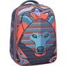 Оригінальний шкільний рюкзак для хлопчика з текстилю з принтом вовка Bagland (53838) - 1