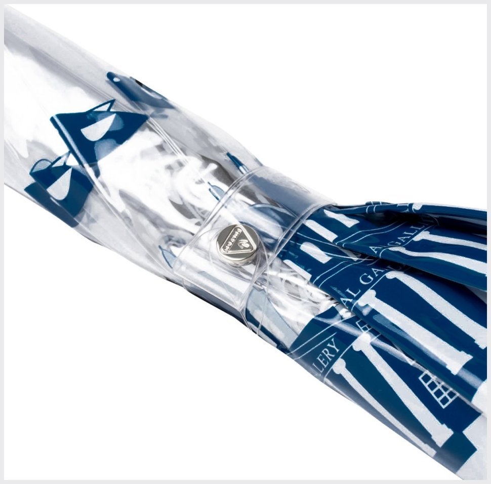 Зонт-трость женский Fulton National Gallery Birdcage-2 L848 National Gallery Skyline (механика, трость, прозрачный с принтом архитектуры Лондона) 93838 modnotak фото №8